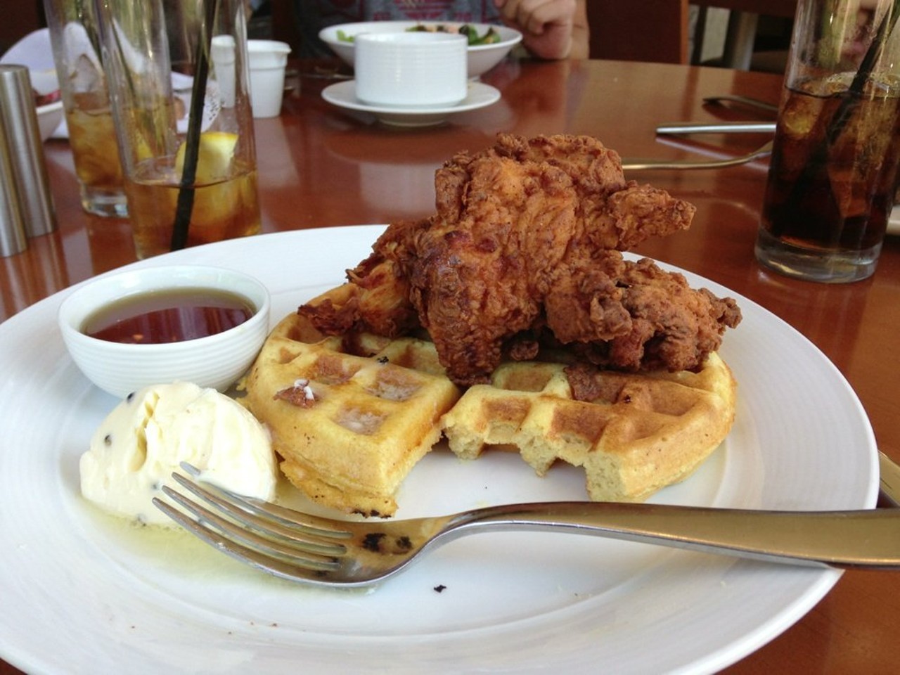 Chicken and waffles - Washington Place Bistro & Inn - 2203 Cornell Rd