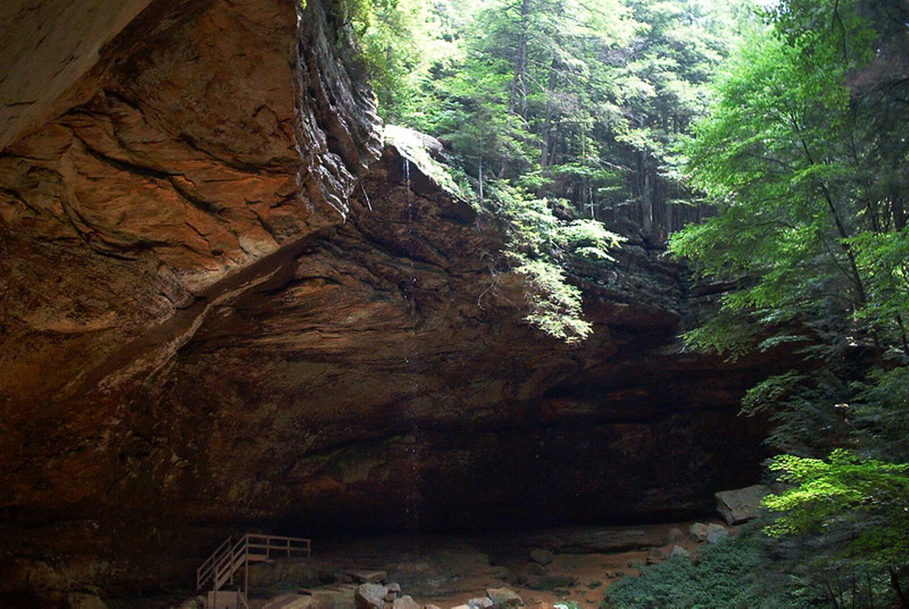  Old Man&#146;s Cave
Hocking Hills State Park - 19852 Ohio 664, Logan, 740-385-6517
Hocking Hills State Park has quite a few caves and caverns accessible to the public. Old Man&#146;s Cave, named after an actual hermit who used to live here, is one of the most popular and guests can spend hours exploring every nook and cranny.  The drive is about three hours away from Cleveland, then take the Grandma Gatewood Trail.