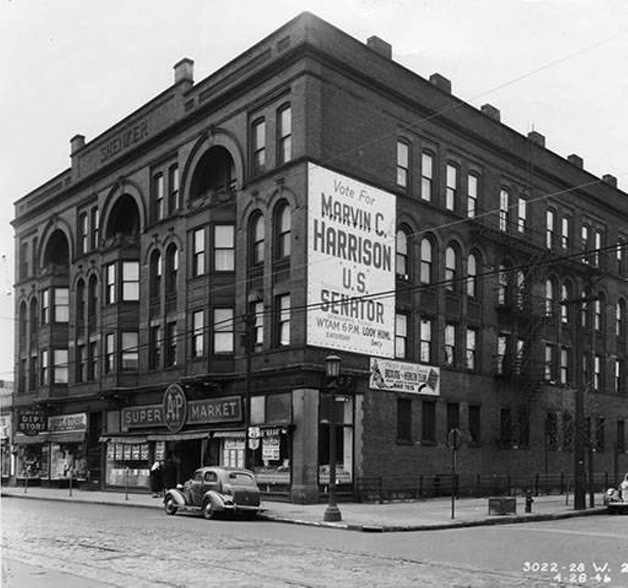 Store and apartment building, 1946.
