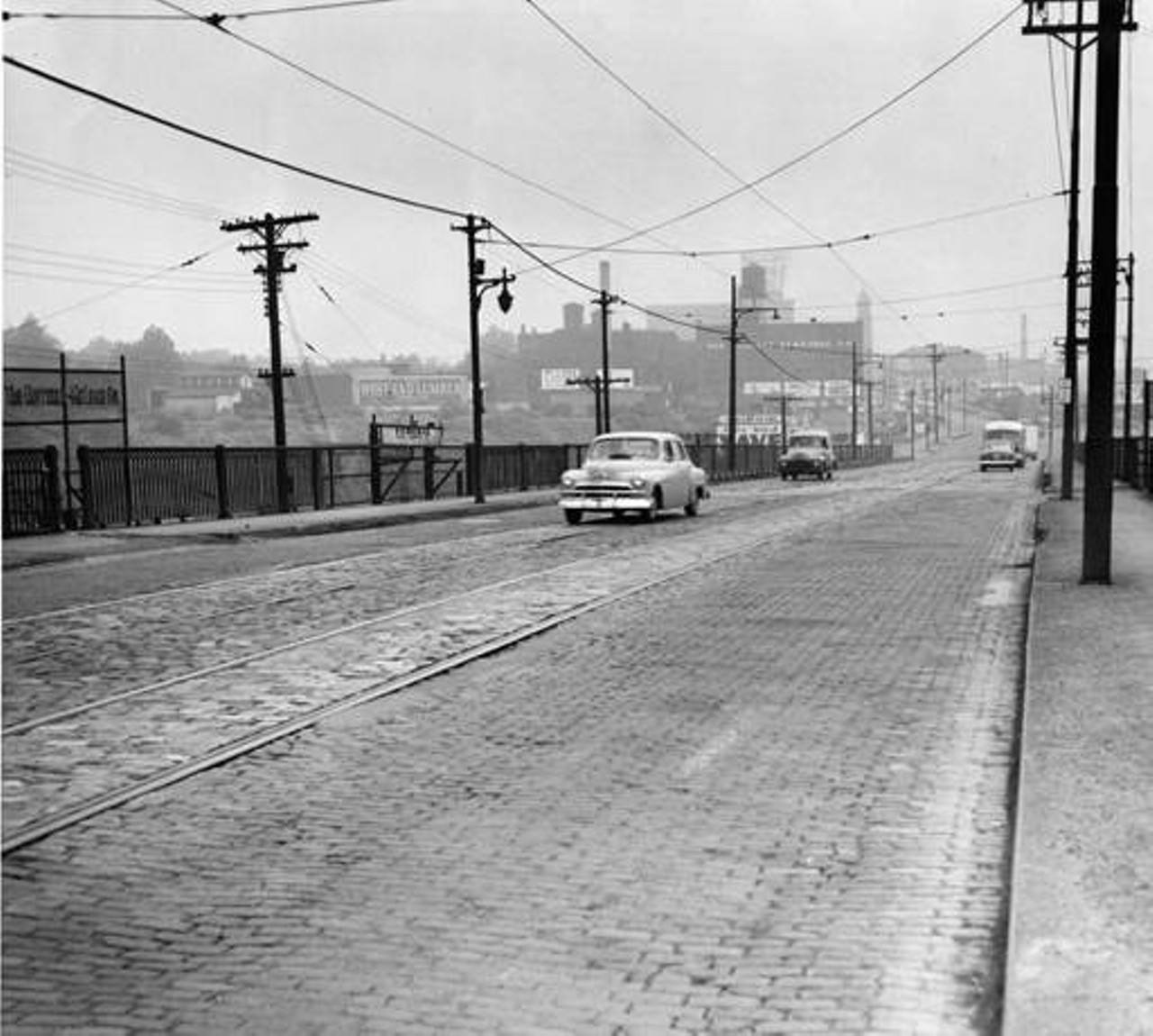 West 25th Street Bridge south of Lorain, 1953.