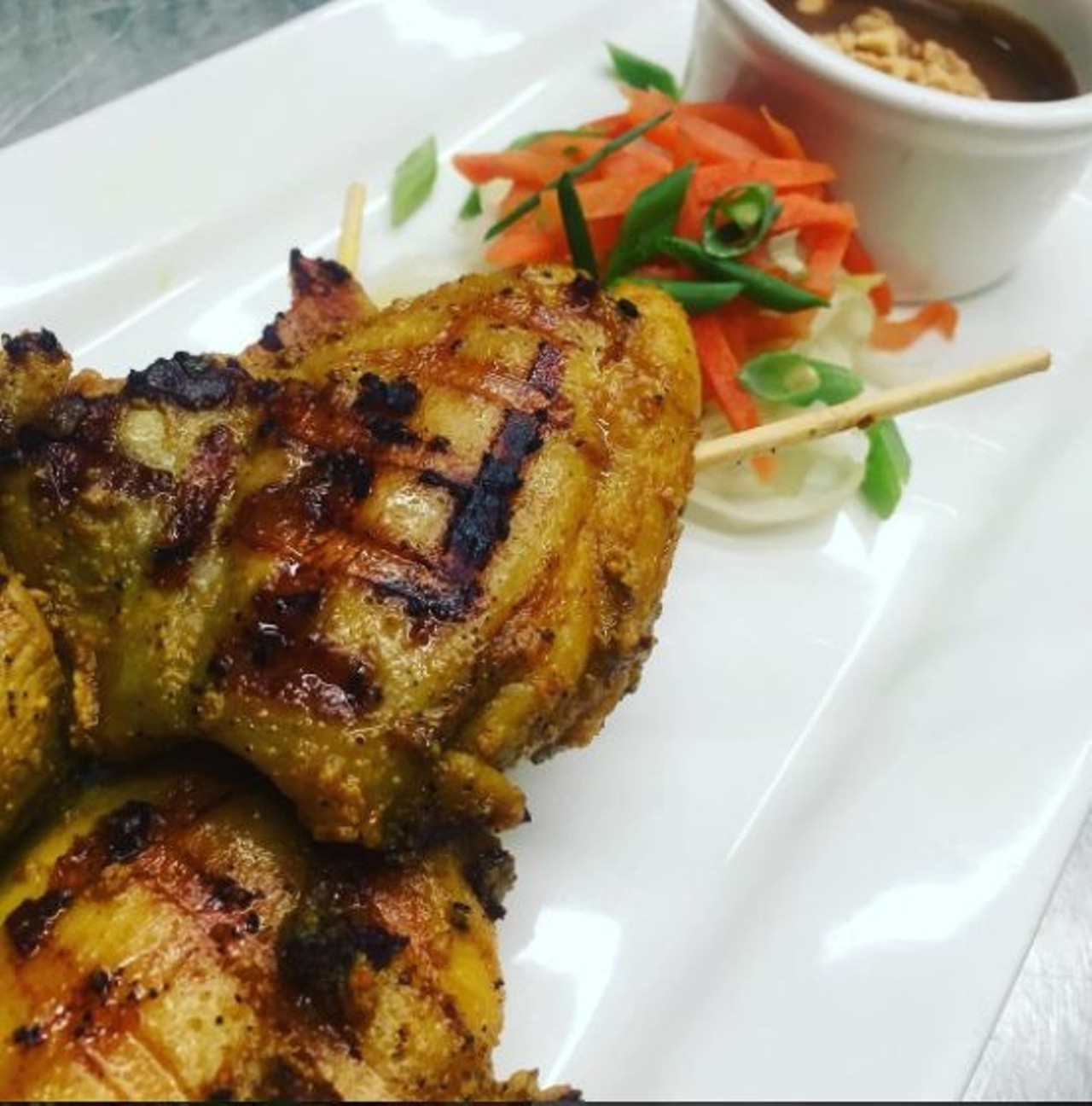  Chicken Satay at Bac
2661 W. 14th St., 216-938-8960
Why enjoy your grilled chicken with a fork and knife when you could do so on a stick? This Tremont spot has you covered with their perfectly-seasoned chicken satay.
Photo via bactremont/Instagram