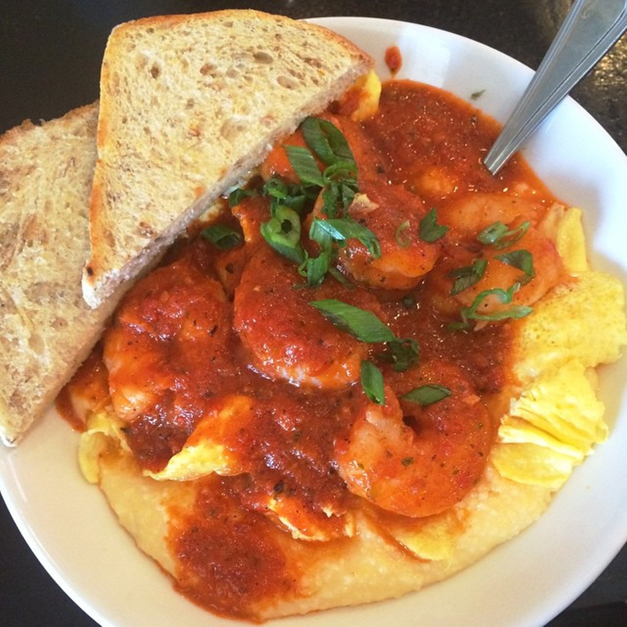Shrimp and grits from Cafe Melissa, Avon.