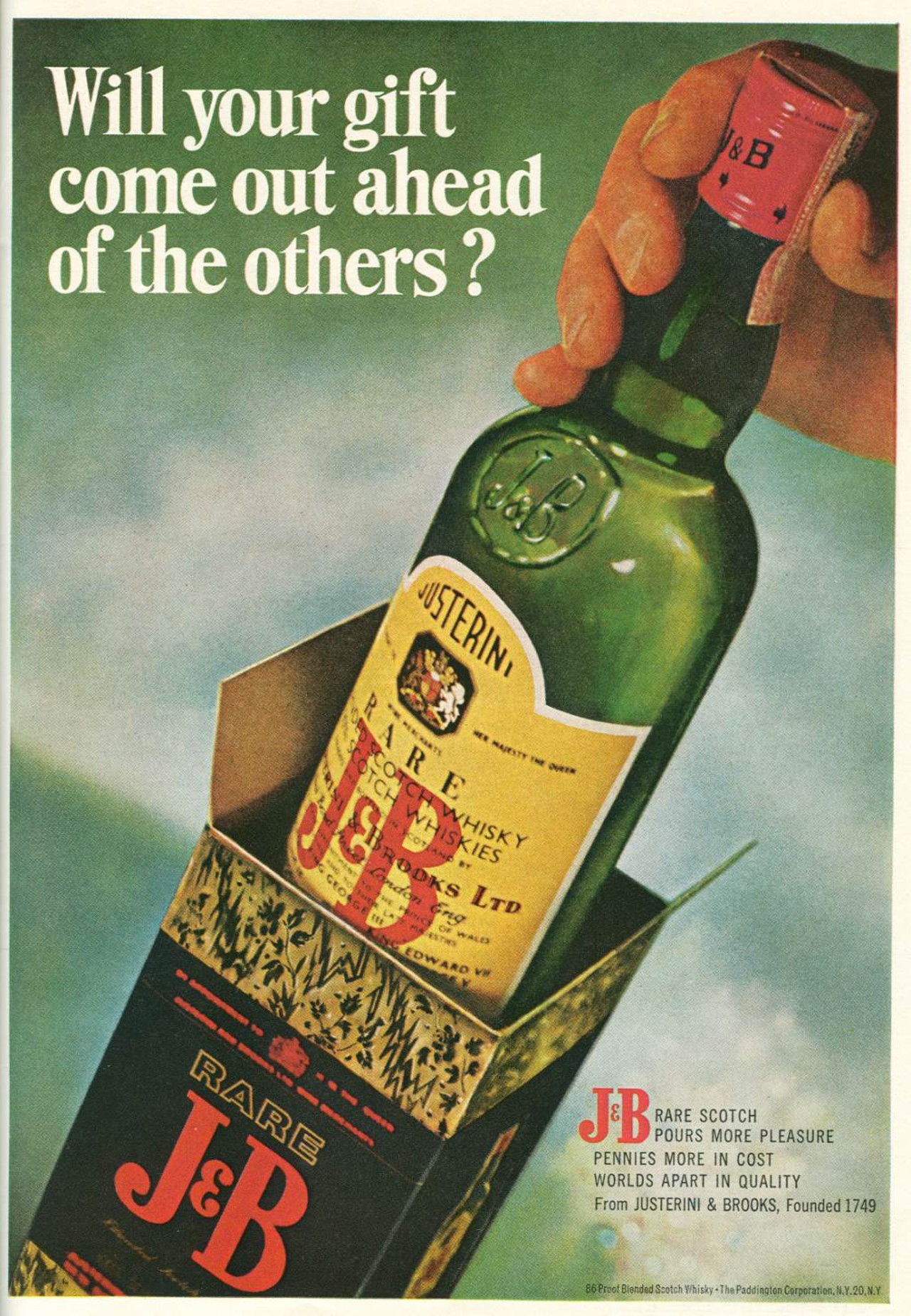 J&B Scotch holiday ad, 1967 (Photo via rchappo2002, Flickr Creative Commons)