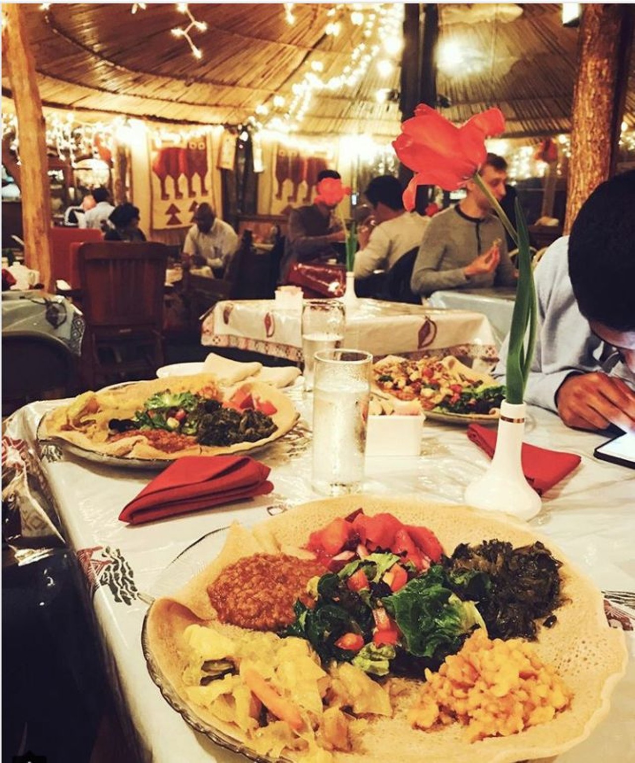  Empress Taytu
6125 St Clair Ave., 216-391-9400
Empress Taytu gets its name from the Ethiopian royal of the same name, so expect an authentic African dining experience. The restaurant gets tight on weekends so consider making a reservation. 
Photo via  whitecoatbyday/Instagram