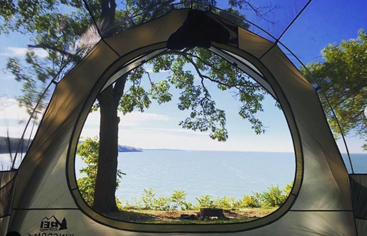 South Bass Island State Park Campground
1523 Catawba Ave, Put-In-Bay, 419-285-2112. Drive time: 1 hr., 56 min.
Camp on top of the white cliffs of South Bass Island in Lake Erie at this wooded campground. Including 128 RV and tent site, along with four cabents and a rustic cabin, this campsite provides private access to Lake Erie for swimming, fishing and boating &#151; bring your personal watercraft or rent a power boat, fishing boat or kayak and set off from the park&#146;s public launch ramp. 
Photo via lindseyannebunn/Instagram