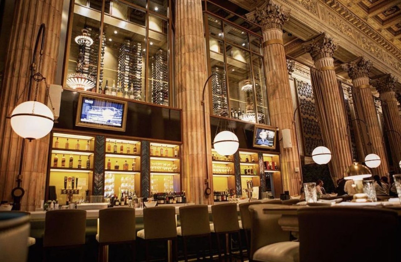  The Marble Room
623 Euclid Ave., Cleveland
Newly opened in the old National City Bank building, it&#146;d be hard to find a more beautiful bar in town then the bar in the swanky Marble Room. The name says it all - the beautiful marble columns and intricately designed molding is absolutely stunning.
Photo via @MarbleRoomCleveland/Instagram
