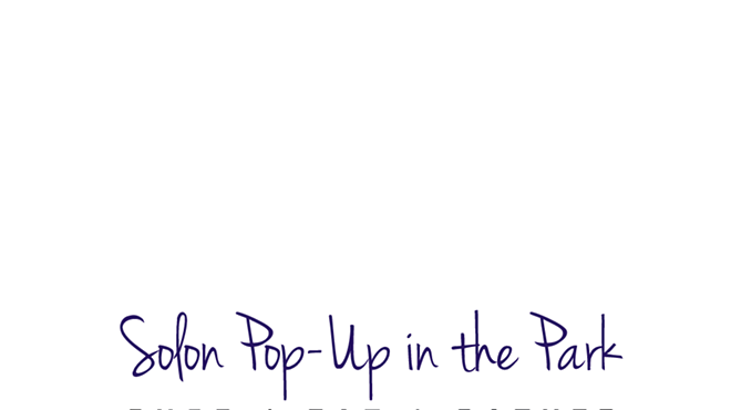 Image: 2022 SOLON POP-UP IN THE PARK!