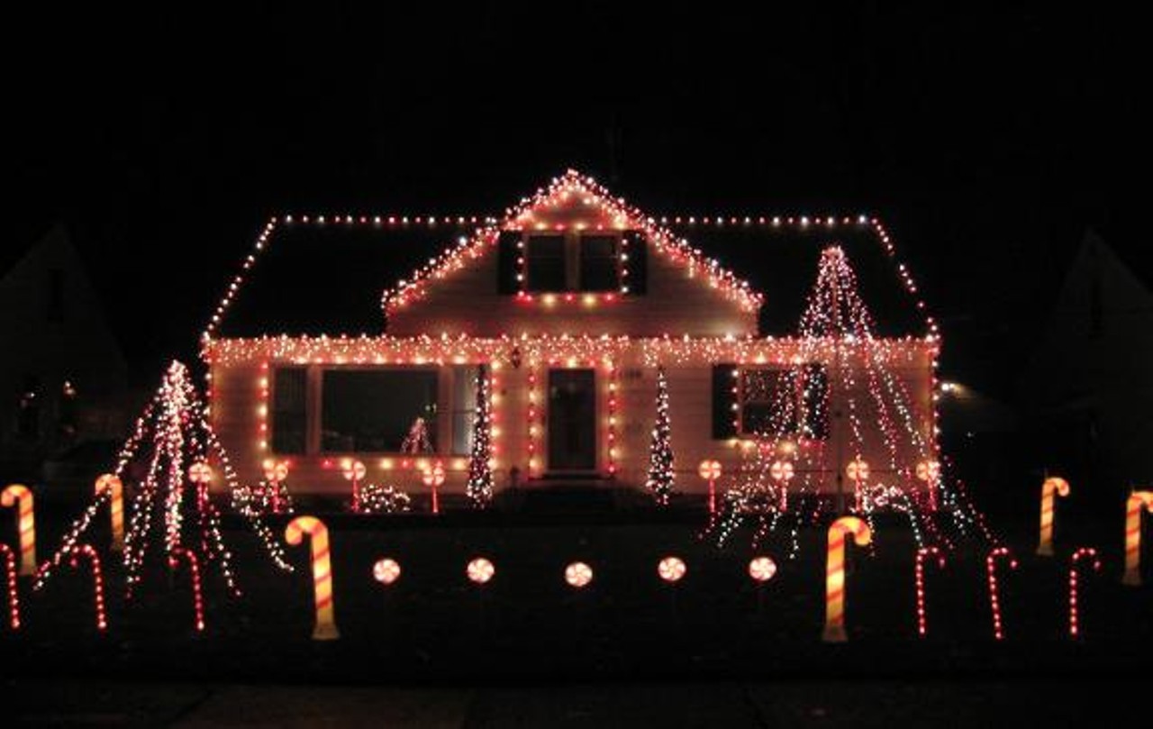  Tagg’s Candy Cane Lane
1156 West Miner Rd., Mayfield Heights
In Mayfield Heights, you’ll find a picture-worthy one-house wonder and a synchronized music/light display. Over 8,500 lights dance to Christmas favorites. You can tune in on 107.1FM. for a soundtrack.