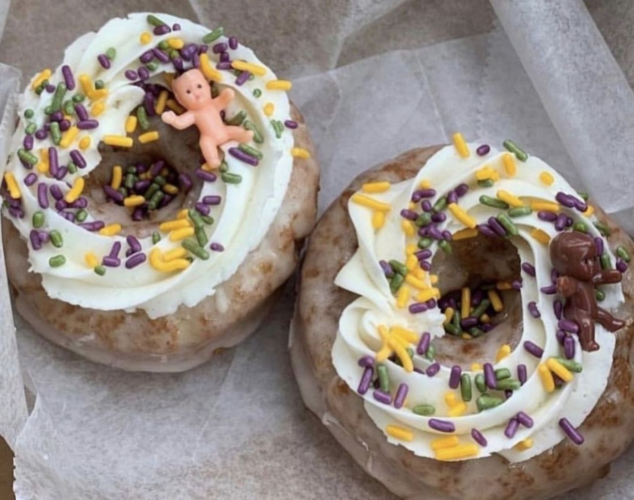  The Vegan Doughnut Company
14811 Detroit Ave., Lakewood
In Lakewood, The Vegan Doughnut Company will be participating in Fat Tuesday with, naturally, vegan offerings. They&#146;ll announce their menu Sunday night but it&#146;s sure to be filled with goodies like last year&#146;s popular king cake doughnuts.
Photo via @TheVeganDoughnutCo/Instagram