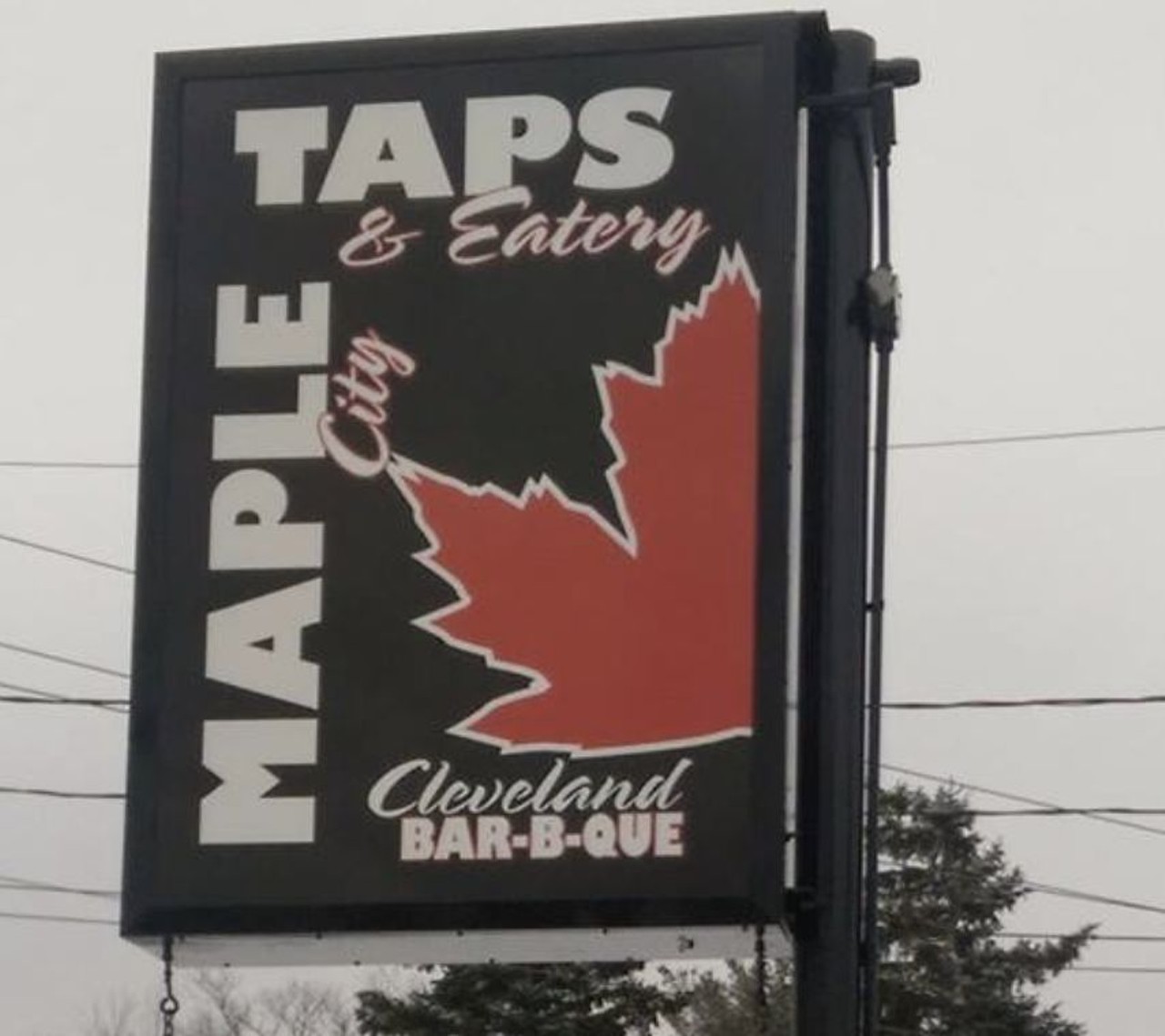  Maple City Taps
11095 Chardon Rd., Chardon 
Country folk need barbecue too. Chardon may be a trek, but they have some good eating out there. The ribs are fantastic, the wings are on point and the maple barbecue sauce is really special. 
Photo via Maple City Taps/Facebook