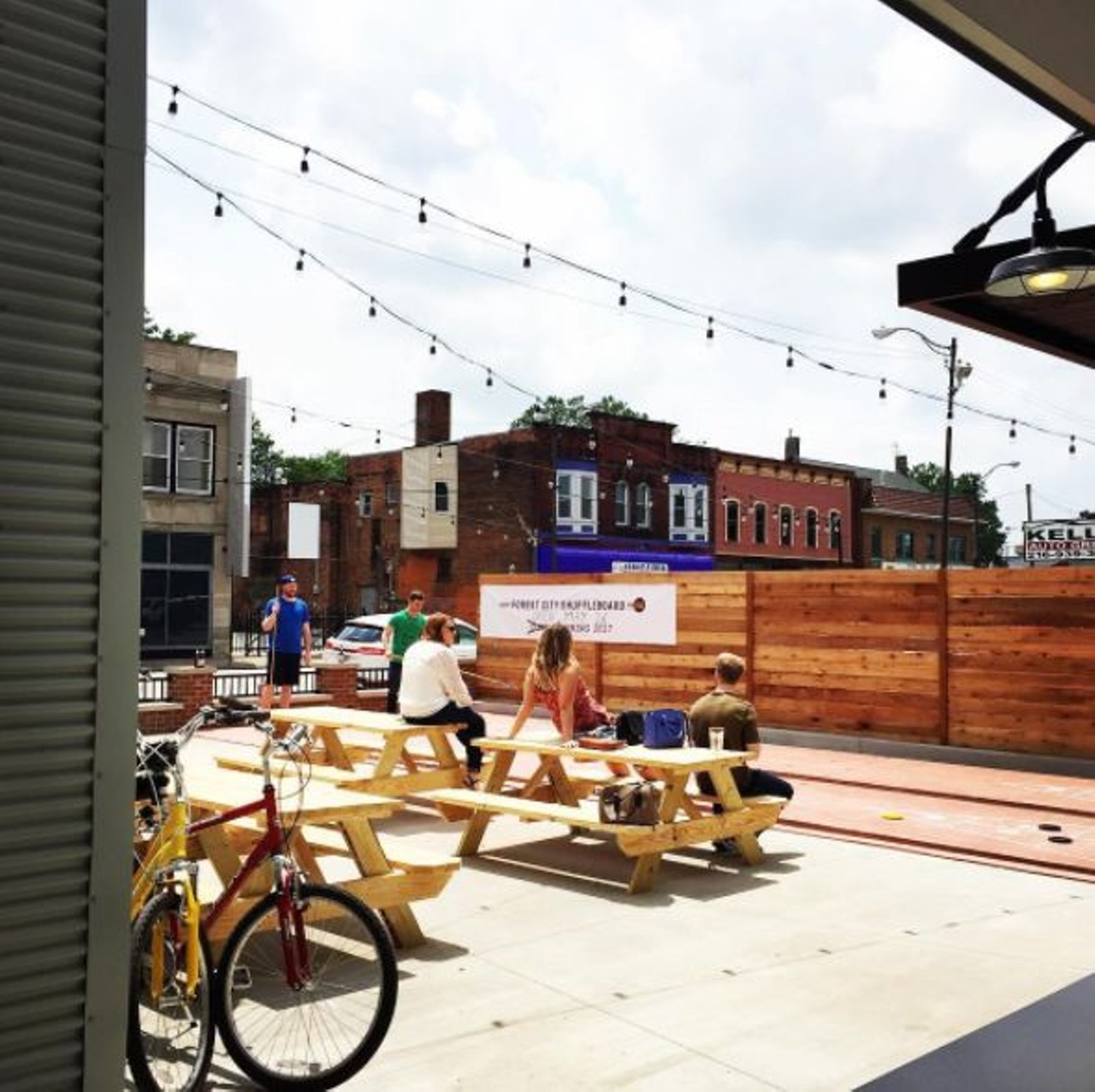  Forest City Shuffleboard
4506 Lorain Ave., Cleveland
Like many bars in the Ohio City area, this joint boasts a patio perfect for enjoying upcoming summer meals. But unlike most other bars in the city, you can play shuffleboard while enjoying your food and drinks.
Photo via @forestcityshuffle/Instagram