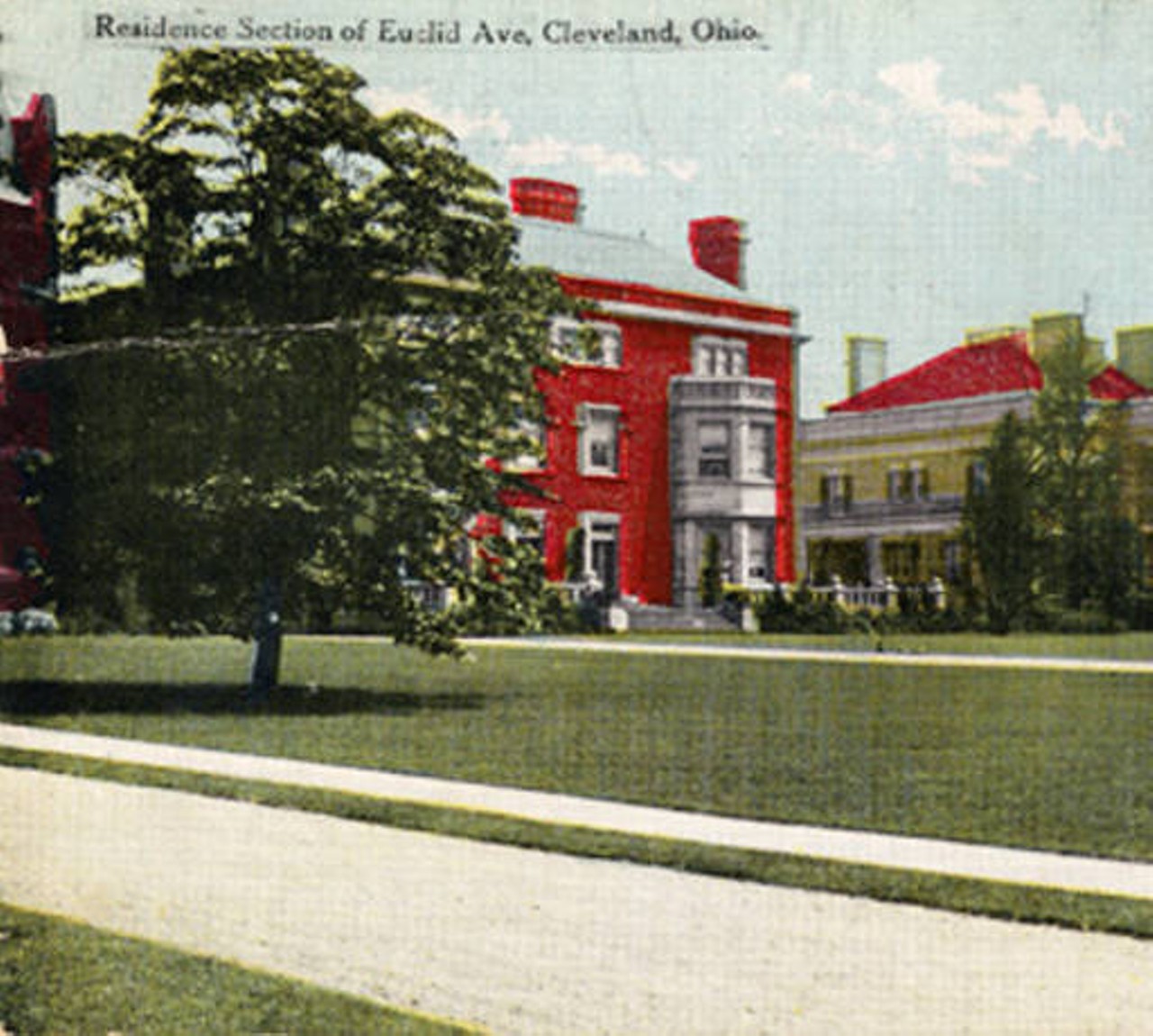 Mansions along Euclid Avenue (Millionaires' Row). 1912