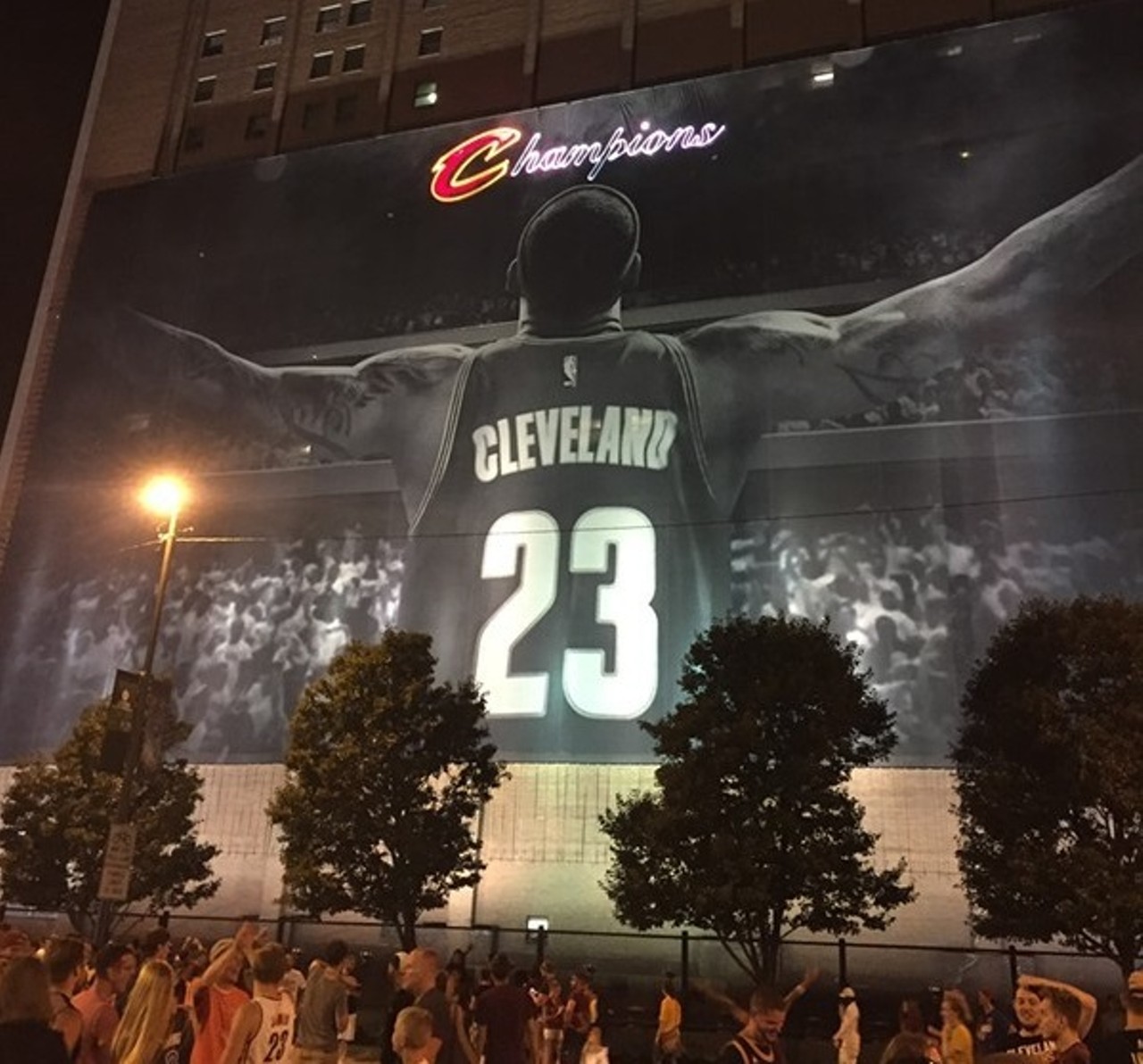  LeBron James
He may have left us for Los Angeles (and we may have taken down this mural), but he'll always have a special place in our hearts. 
Photo via Scene Archives