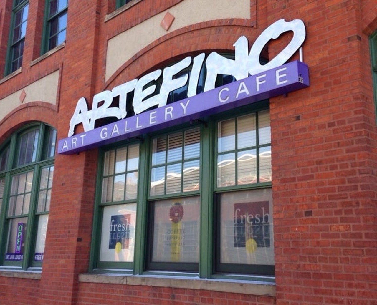  Artefino Cafe
1900 Superior Ave., Cleveland 
Delicious sandwiches named after famous artists, homemade soups and artisanally made coffee drinks are what&#146;s for lunch at this cafe, that doubles as a local art gallery to enjoy some culture with your lunch.
Photo via Artefino Cafe/Facebook