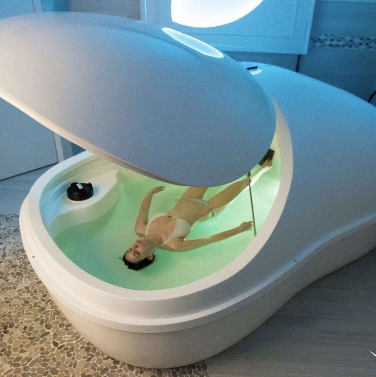  Float in Salt Water
True Rest Float Spa, 21643 Center Ridge Rd., Rocky River
Relatively new to Cleveland, this trend has been popular in countrywide for the last ten years or so. These floating spas are a great way to just kick back and relax.
Photo via @TrueRestCleveland/Instagram