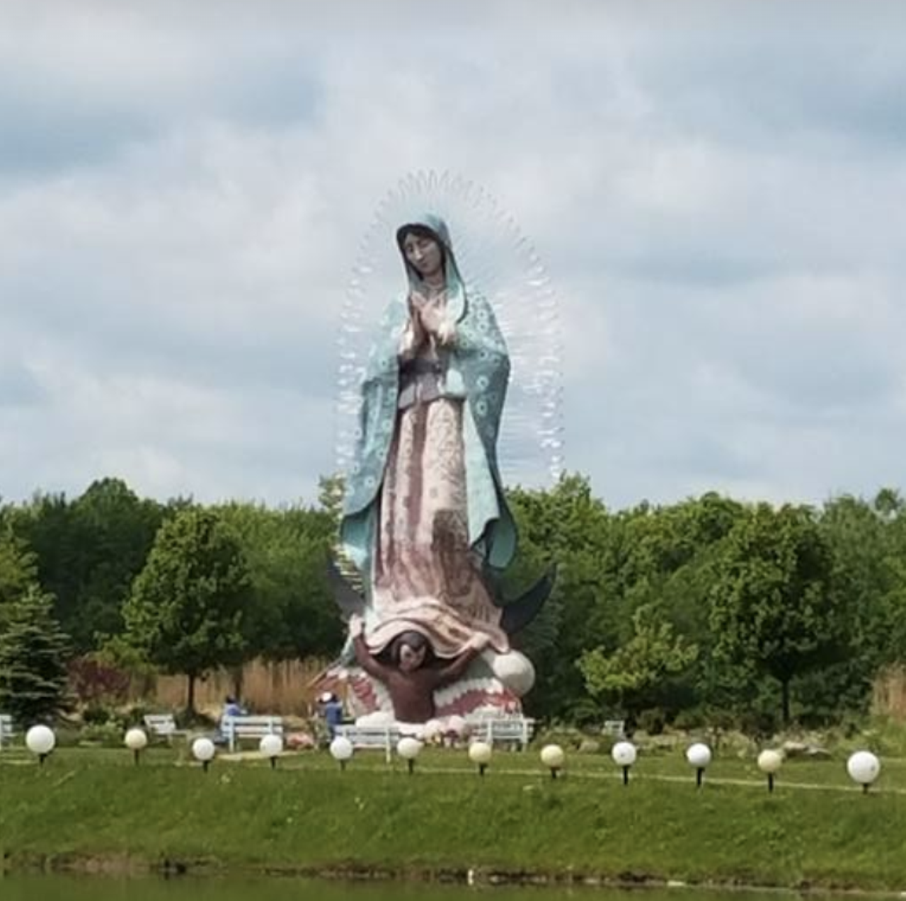  World’s Tallest Our Lady of Guadalupe Statue
6601 Ireland Rd., Windsor 
Located in Windsor, around 50 miles east of downtown, just before you get to Pennsylvania, stands this religious statue, measuring 33 feet tall.