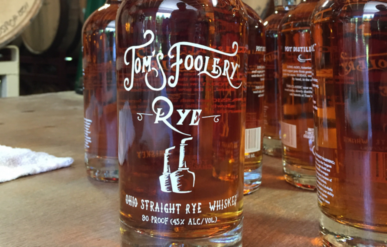 Tom&#146;s Foolery Rye - $39.95
We&#146;ve been enjoying Bainbridge-based Tom&#146;s Foolery applejack and bourbon for a while now. But that rye. This recent release is Ohio&#146;s first straight rye, meaning that the mash bill clocks in at least 51 percent rye and the spirits are aged for at least two years in wood. This batch is a blend of rye barrels that are between two-and-a-half and three years old. The end result is a 90-proof whiskey with distinctive character; aromas of fruit and bread in the nose give way to notes of honey, cinnamon and spice in the mouth. Distiller Tom Herbruck is a local legend, appreciated for his Old World technique and attention to detail. Available at most Ohio state stores, this is real Cleveland whiskey. tomsfoolery.com (Photo by Ryan Irvine)
