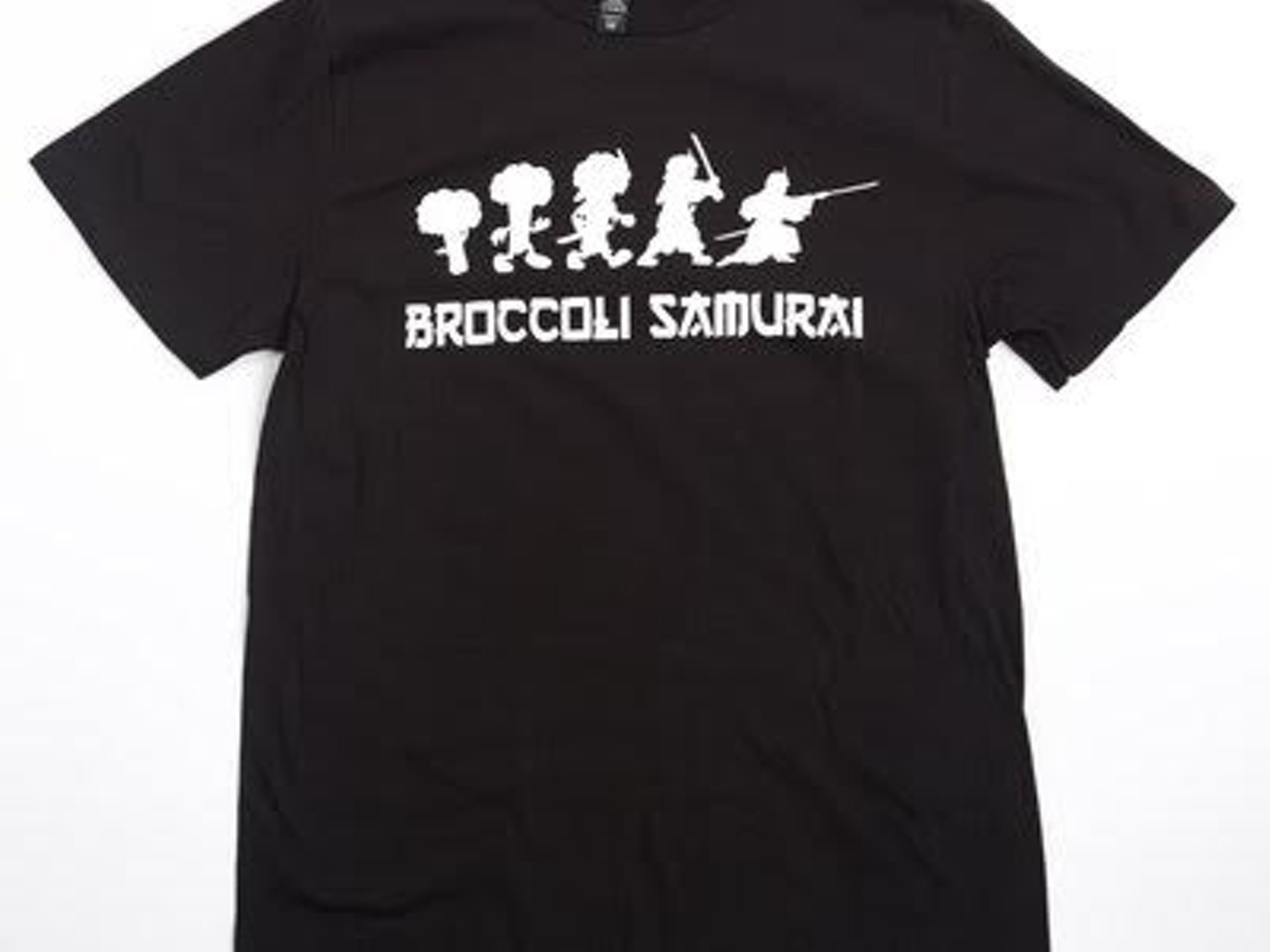 Broccoli Samurai &#147;Evolution&#148; T-shirt - $20
Listen, there&#146;s a hell of a lot of cool band merch around Cleveland. But Broccoli Samurai&#146;s &#147;Evolution&#148; T-shirt &#151; the one with the broccoli stalk literally morphing into a samurai &#151; is our favorite example. You can pick up one for your jam-band-loving cousin on their website or, better yet, you can check out the Very Broccoli Christmas Show at Beachland Ballroom on Dec. 26 and grab some threads in-person after dosing your ears on sweet, sweet music. There are a lot of ways to rep Cleveland on your chest &#151; shirts that say &#147;I Heart the Land&#148; or something &#151; but this one will invite curious conversations and subsequent high-fiving Cleveland pride. brocsam.com