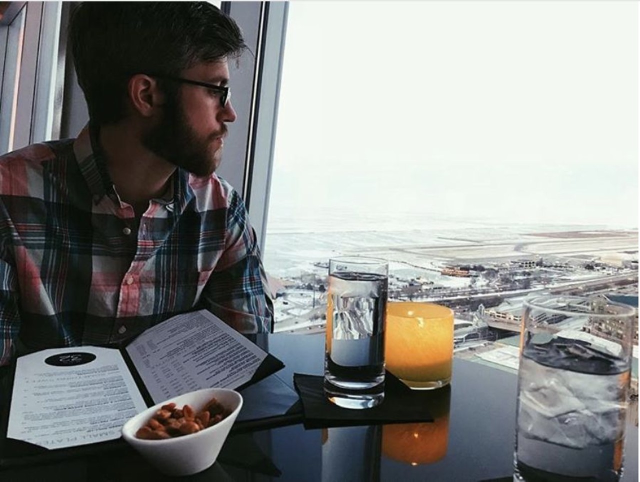 Bar 32
100 Lakeside Avenue E., Cleveland 
Located on the 32nd floor of the downtown Hilton, Bar 32 allows guests to lounge high above the Cleveland skyline.
Photo via samwantack6/Instagram
