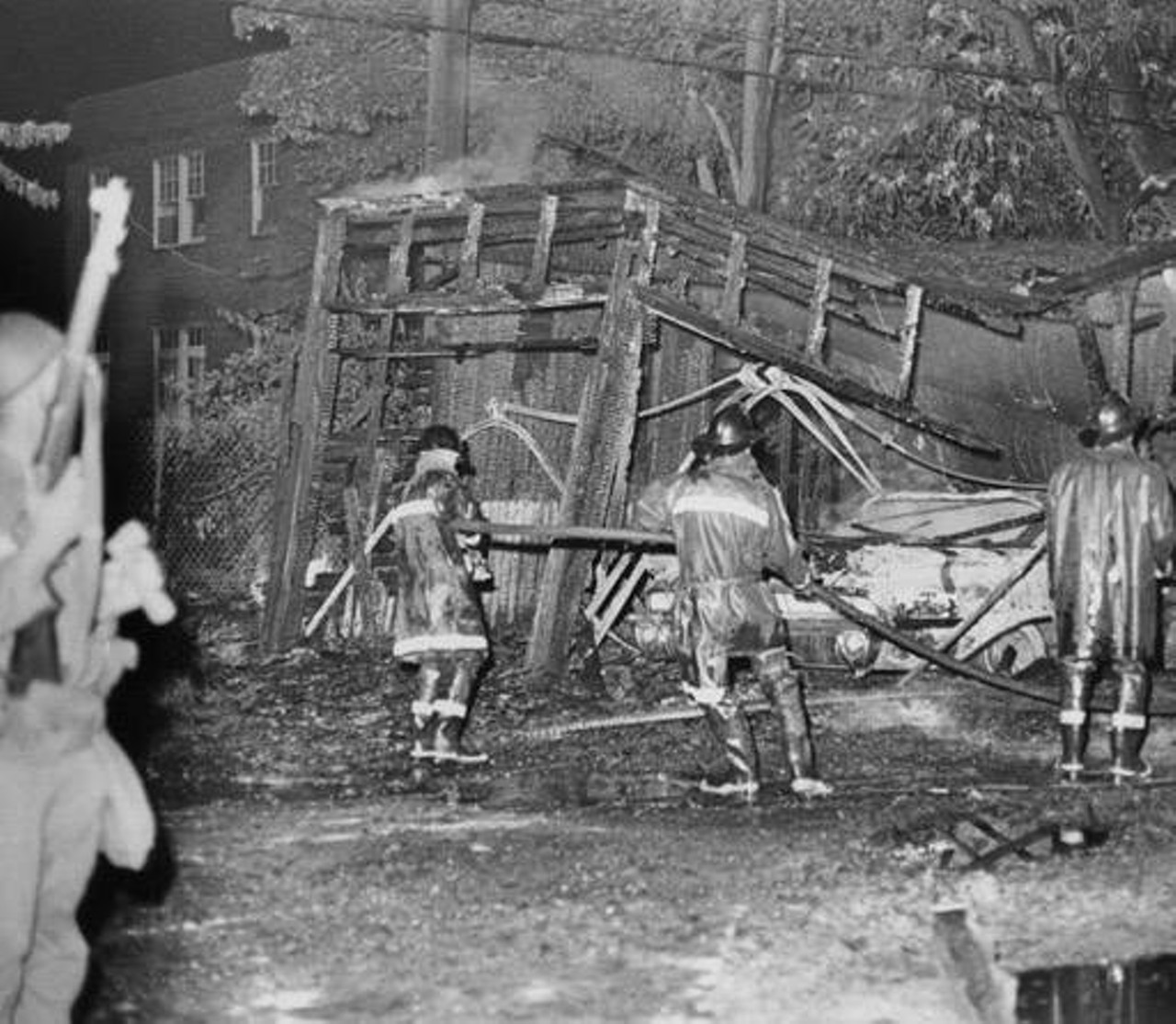 A home at 2028 East 88th Street, destroyed by fire during the Hough riots of 1966