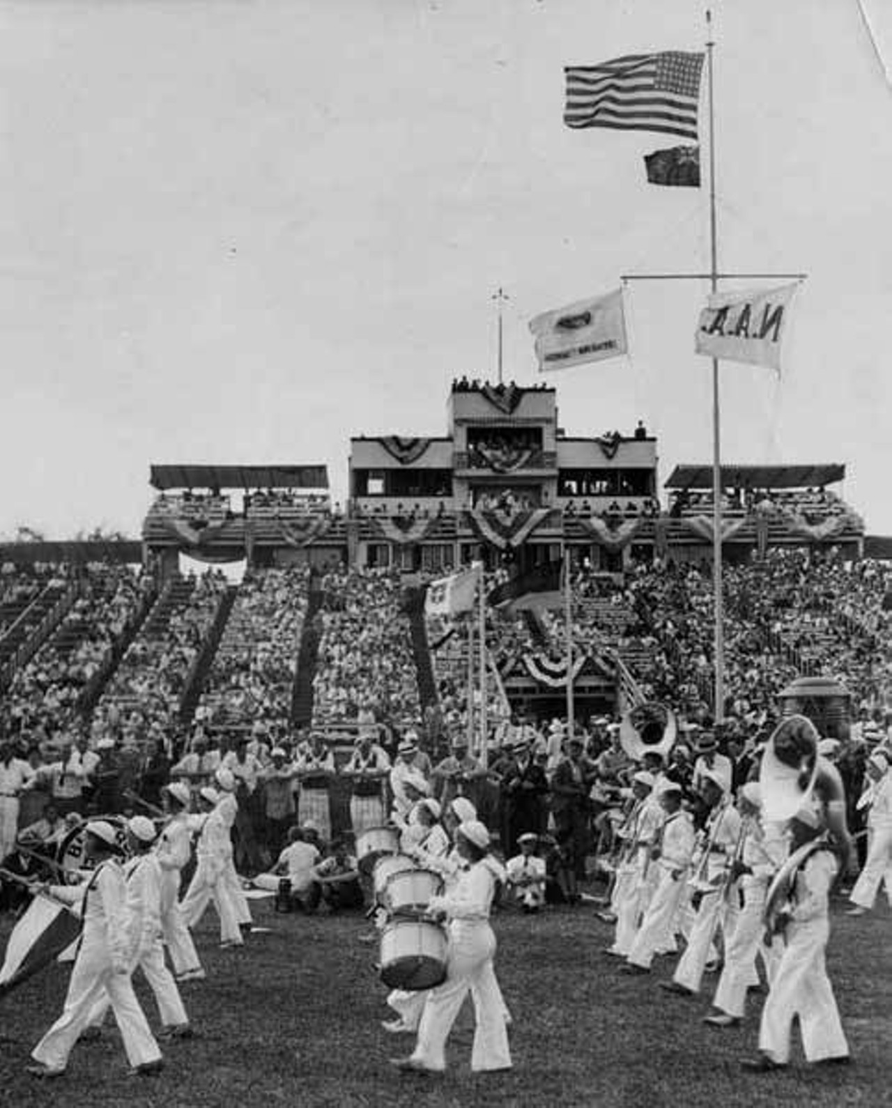 Band performing at the National Air Races, 1932