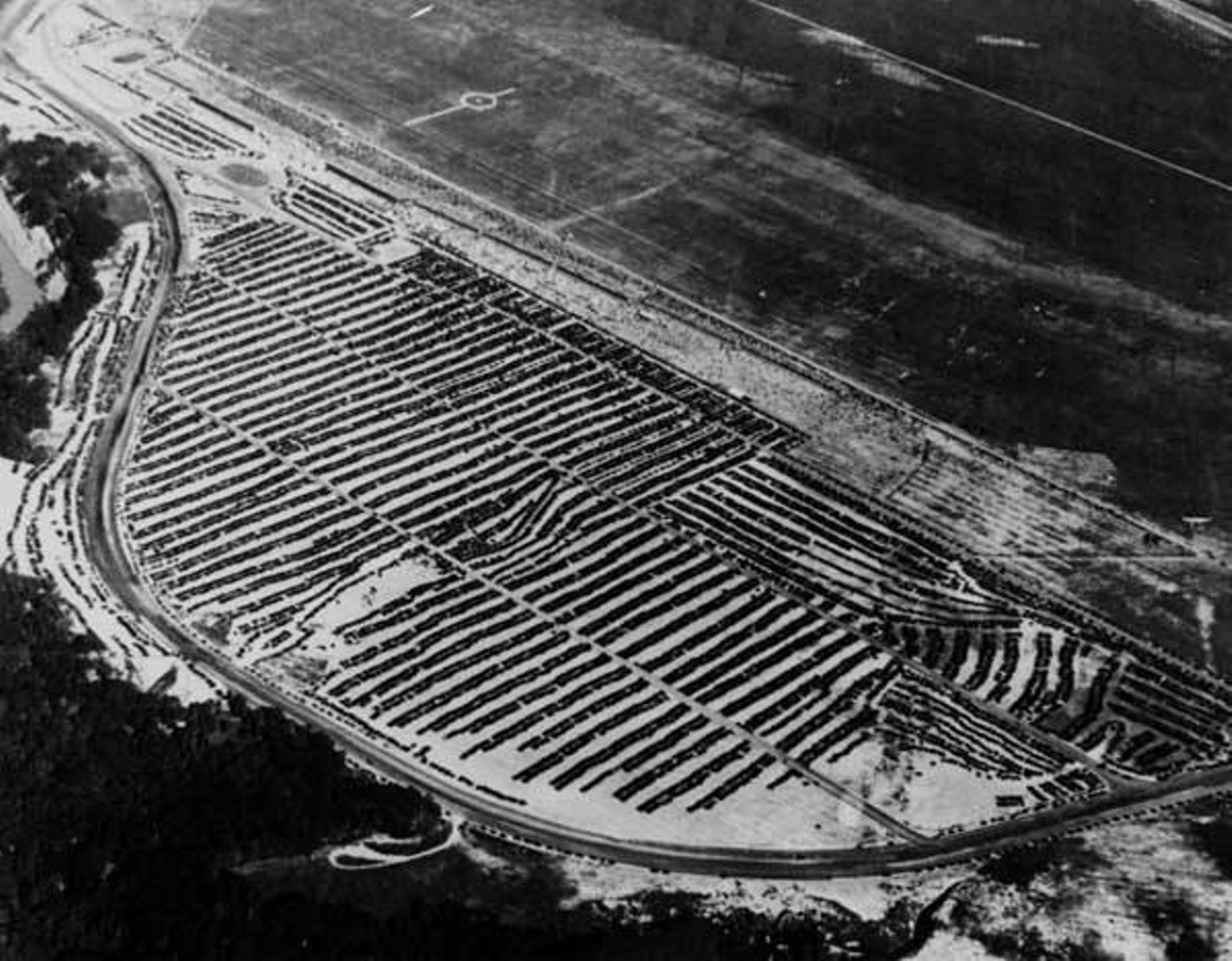 Aerial view of the 1938 Cleveland National Air Races