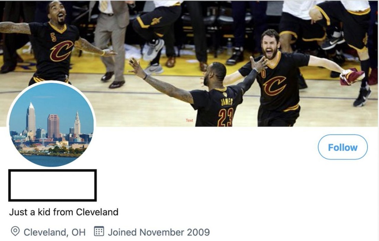 You have to have &#145;Cleveland&#146; in your Twitter bio