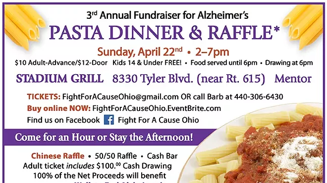 Image: 3rd Annual Pasta Dinner & Raffle Benefit Walk to End Alzheimers