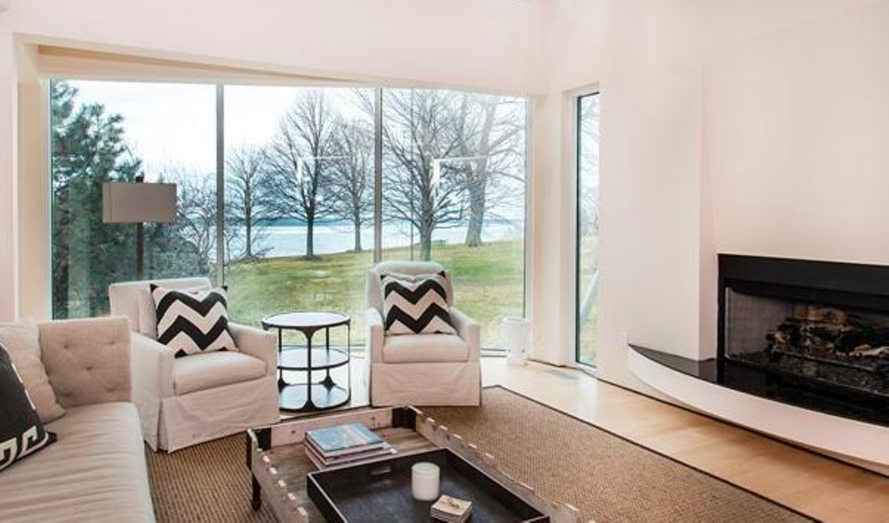 Again, more windows equal more views of the waterfront that cost you nearly a million dollars. Bonus: a fireplace to burn the photos of your last house, a measly $500,000 townhouse in Beachwood.