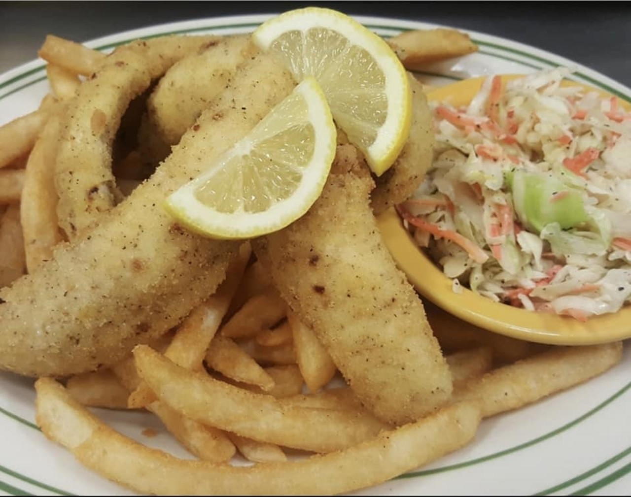  Loco Leprechaun
24545 Center Ridge Rd., Westlake
Yes, there&#146;s a bar named the Loco Leprechaun and of course they have a Friday fish fry. Every Friday during Lent, they&#146;ll serve panko hand breaded Lake Erie perch with jumbo handmade potato and cheese pierogies and slaw.
Photo via Loco Leprechaun/Facebook