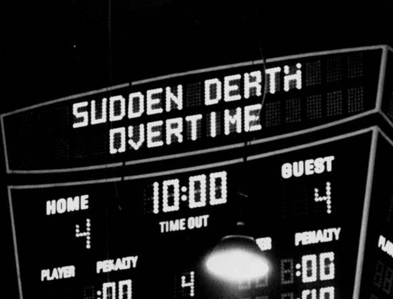 Scoreboard at Cleveland Arena