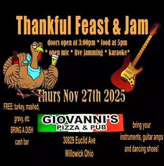 Thankful Feast and Jam Free Dinner 2025 Cle