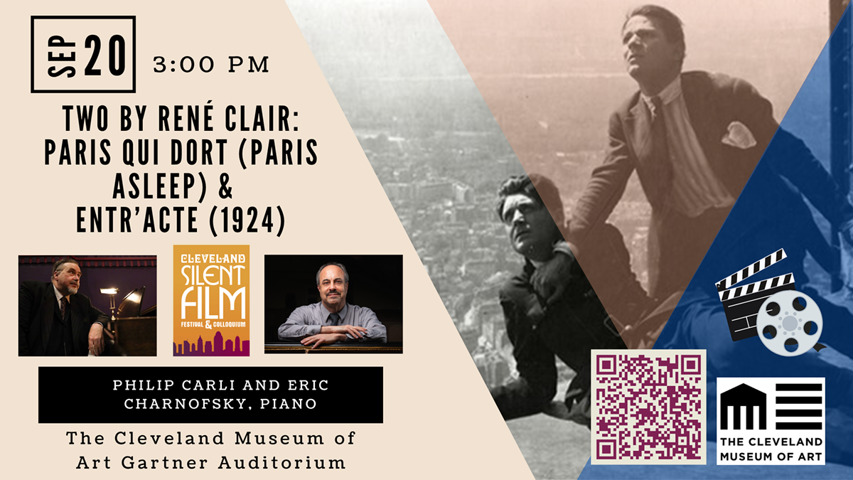 Event poster for Ren&eacute; Clair double bill