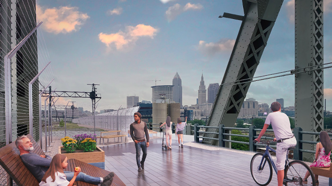 A platformed section of the Skywalk, the third phase of the Red Line Greenway, that founder Lennie Stover hopes to see begin serious fundraising this year.
