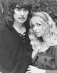 A princess and her prince: Candice Night and Ritchie Blackmore.