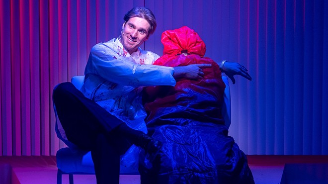 A Romp Through the Excess of the 1980s in 'American Psycho,' Now at Blank Canvas Theatre, Falls Off in the Second Act