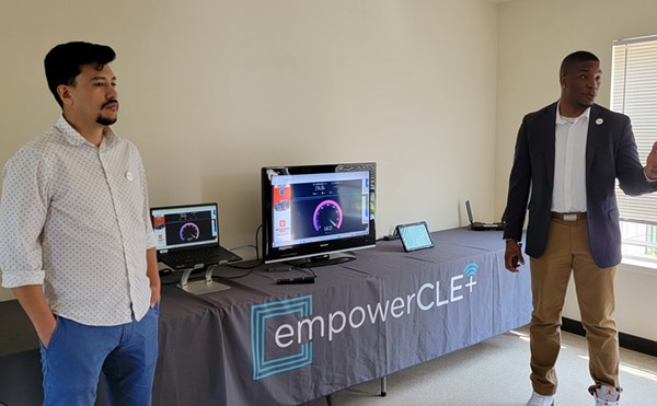 DigitalC's Rolando Alvarez and Joshua Edmonds demonstrated EmpowerCLE+ internet speeds in May.