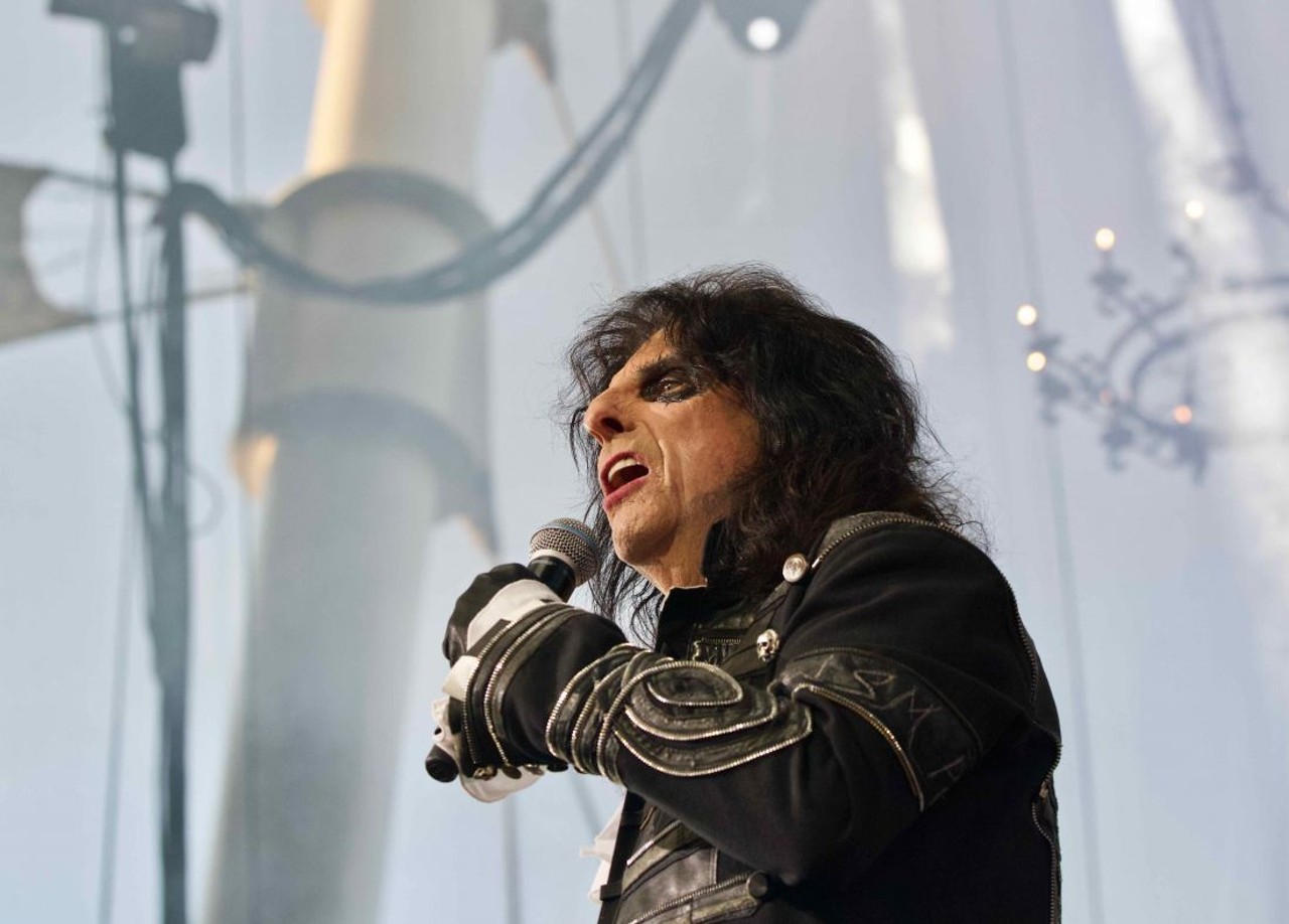 Alice Cooper Performing at Jacobs Pavilion at Nautica