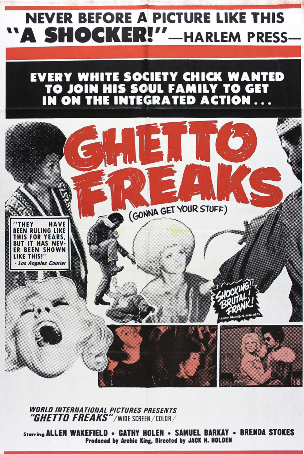   Ghetto Freaks (Sign of Aquarius) (1970) 
Yes, there was a film from 1970 called  Ghetto Freaks, and it was shot in Cleveland. It’s about a group of hippies who live in a communal apartment and are arrested during a protest. Definitely looks like a shocker.