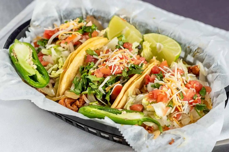 Cilantro Taqueria3 MIX AND MATCH TACOS FOR $10.00Choose Any Three Tacos for $10.00. Options Include:Grilled SteakGrilled Chickenal PastorGround BeefPork in Salsa VerdeCarnitasTingaBarbacoaChorizoVegan ChorizoGrilled VegetablesTofu