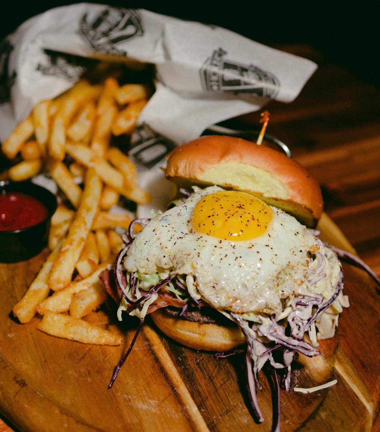  Barley House
1261 West 6th St., Cleveland
Barley House is offering their double smashed Ohio beef patties with corned beef, a fried egg, Barley House cole slaw and a brioche bun.They’re offering the Brew Kettle Special, a burger and can of Jalapeño White Raja for $10.