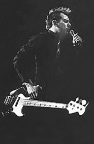 Anti-Flag bassist #2, leading the crowd at the Agora - Thursday, January 15. - Walter  Novak