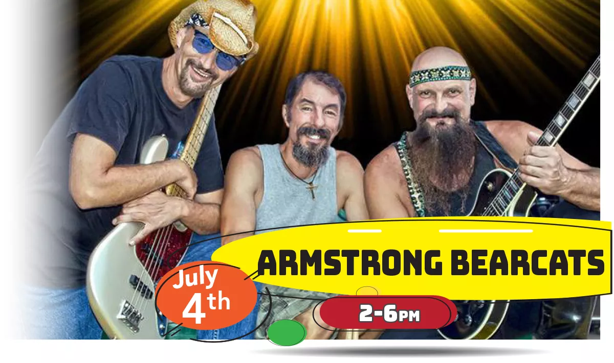 Armstrong Bearcats playing LIVE at Whiskey Island Still & Eatery Monday, July 4th 2-6pm!