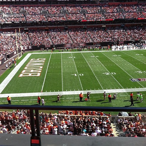 At the game #football #browns #comment #cleveland #comment #like #ftf #follow #followme #followhim #followbackteam - Photo Courtesy of Instagram user mr__mystica