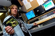 Bill Peters at his Friday evening radio show, "Metal on Metal." - WALTER NOVAK