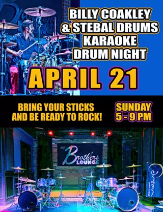 Image: Billy Coakley & Stebal Drums Karaoke Drum Night
