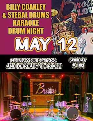 Image: Billy Coakley and Stebal Drums Karaoke Drum Night