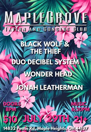 Image: Black Wolf & The Thief w/ Duo Decibel System/ Wonderhead / Jonah Leatherman