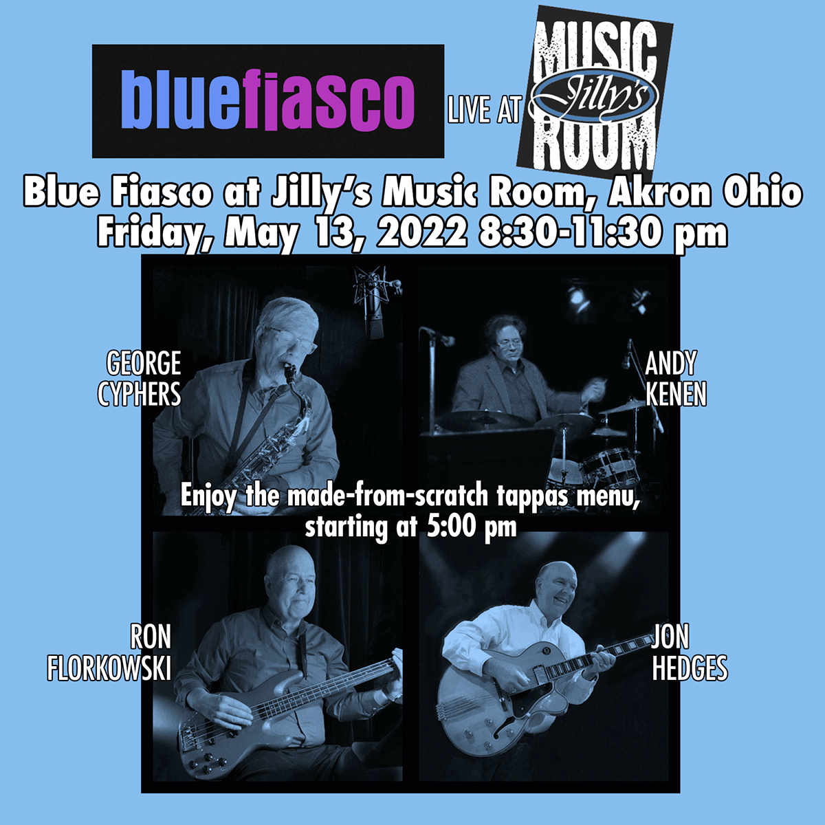 Blue Fiasco live at Jilly's Music Room, Akron, Ohio May 13