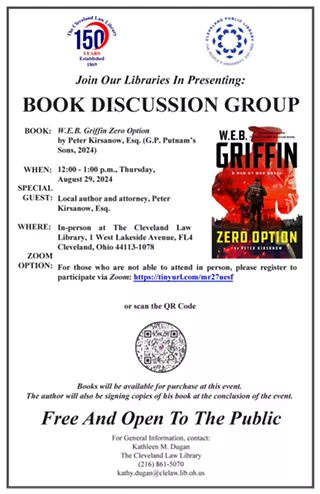 Image: Book Discussion - W.E.B. Griffin Zero Option